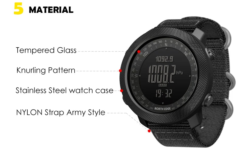 NORTH EDGE Mens Smart Watch