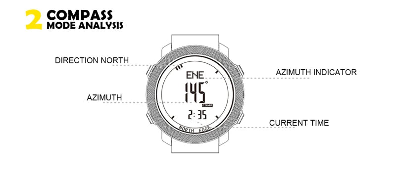 NORTH EDGE Mens Smart Watch