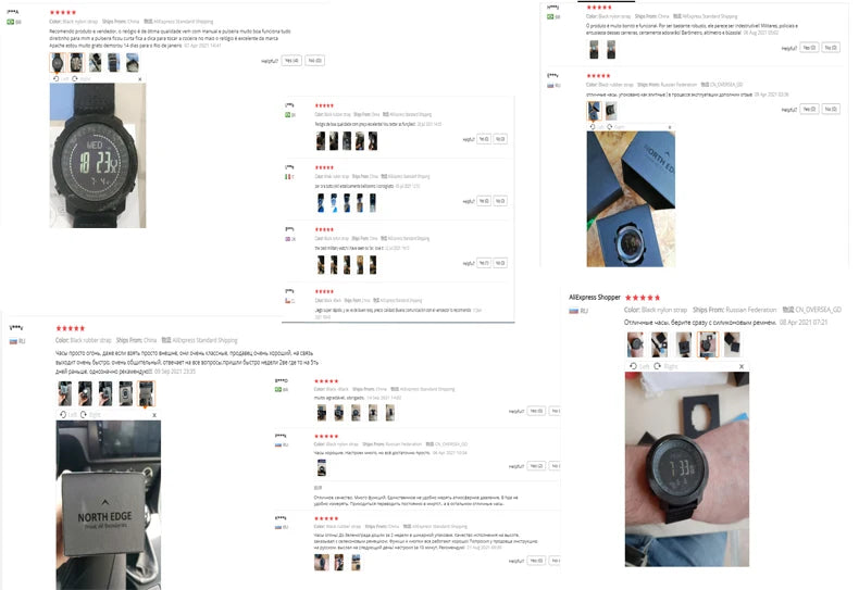 NORTH EDGE Mens Smart Watch